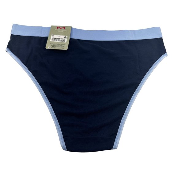 Women's Black and Blue Intimate Briefs - Picture 2 of 8